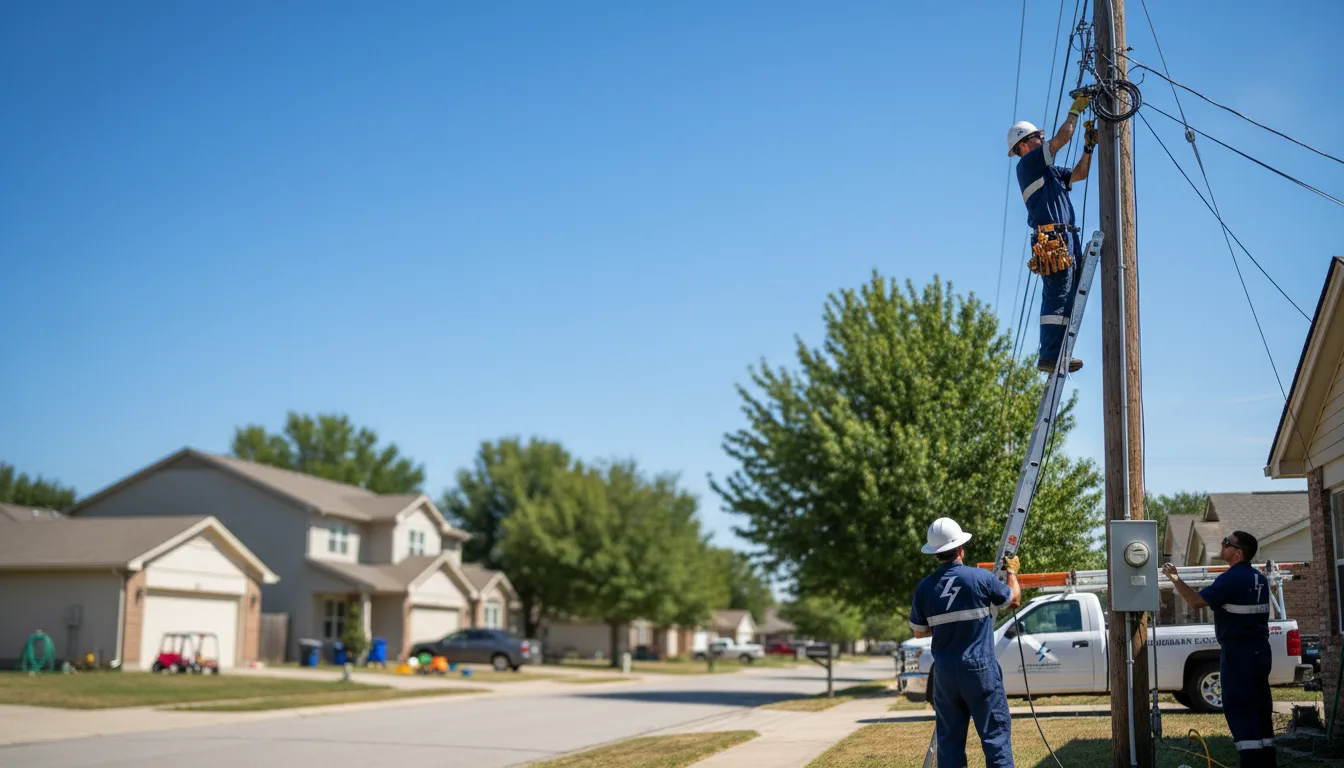 Residential electrician providing installation services in Leasburg, MO